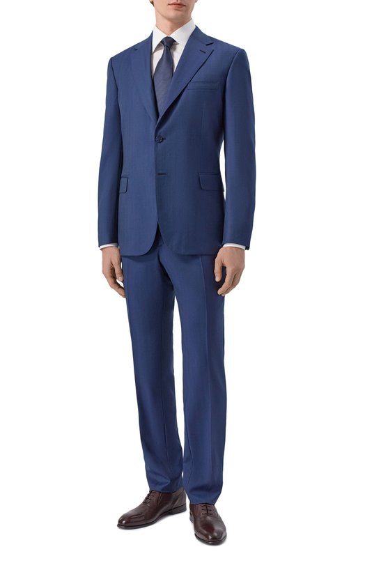Шерстяной костюм Brioni RANP0Y/0AA1F Синий RANP0Y/0AA1F