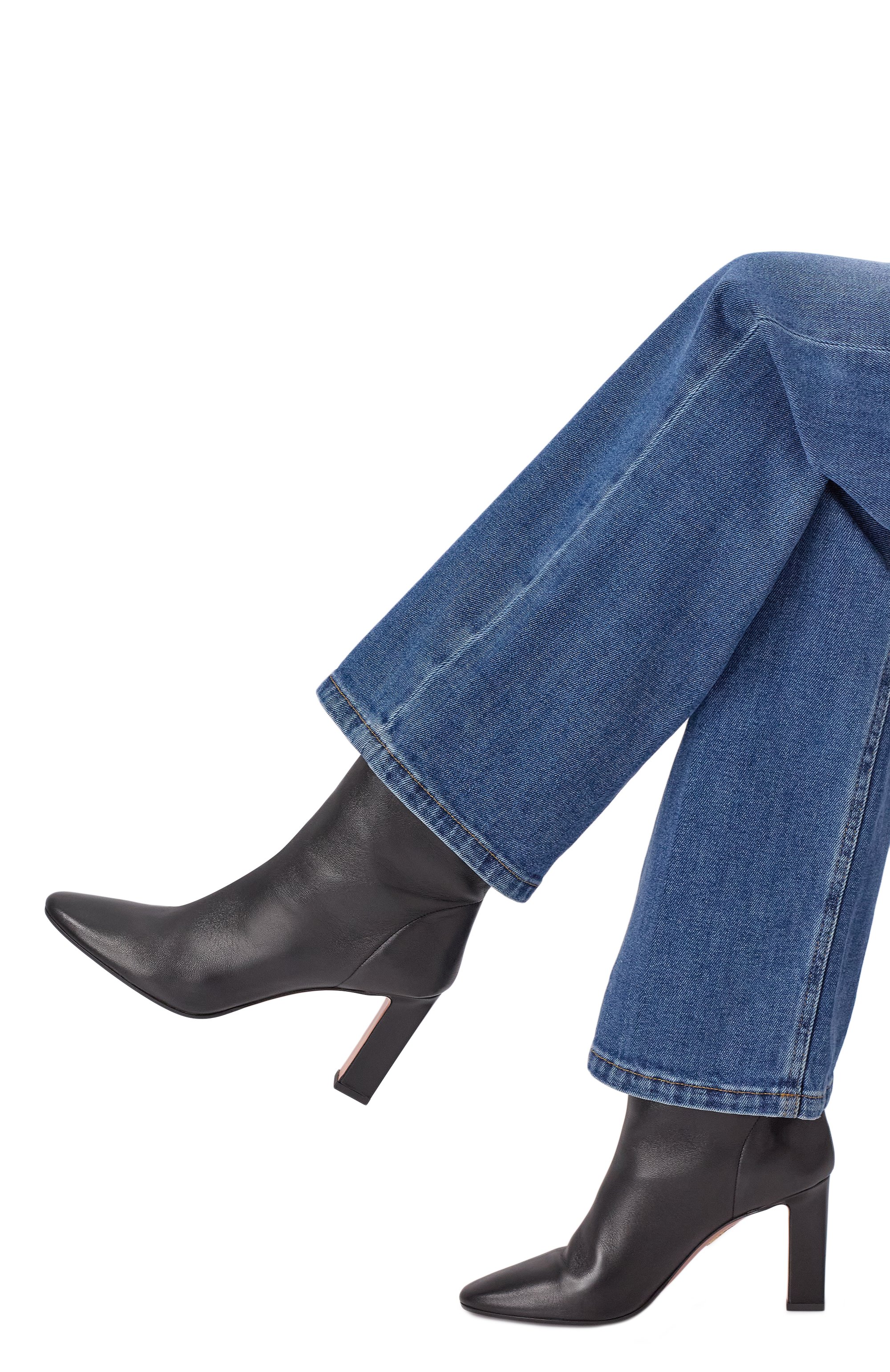 Кожаные ботильоны manzoni 85 AQUAZZURA, арт. MNZMIDB0/NAP, фото 2