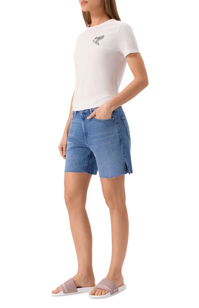 Шлепанцы EA7 темно-розового цвета по цене 6620 руб., арт. 7X000110/AF15128, фото 2 Шлепанцы EA7, арт. 7X000110/AF15128, фото 2