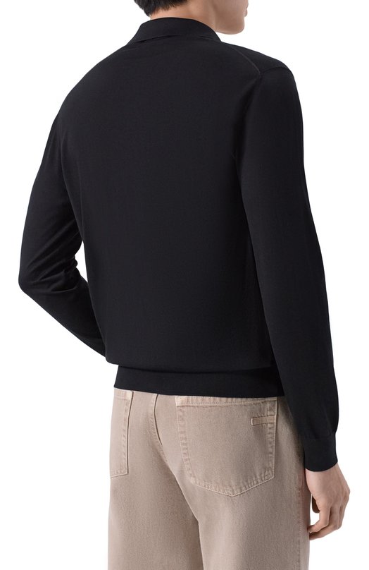 Рубашка из кашемира и шерсти Stefano Ricci W505506PAL/W26150_001 Чёрный  W505506PAL/W26150_001 Фото 4