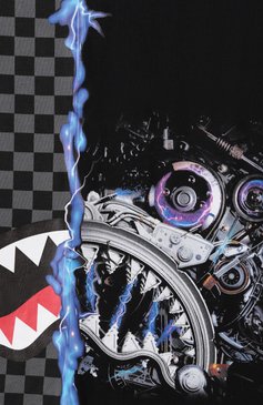 Детская хлопковый лонгслив SPRAYGROUND черного цвета, арт. SPY919 | Фото 3 (Рукава: Длинные; Драгоценные камни: Проставлено; Материал сплава: Проставлено; Мальчики Кросс-КТ: Лонгслив-одежда; Материал внешний: Хлопок; Ростовка одежда: 10 - 11 лет | 140 - 146см, 12 лет | 152 см, 8 лет | 128 см, 16 лет | 164 см, 13 - 15 лет | 158 см)