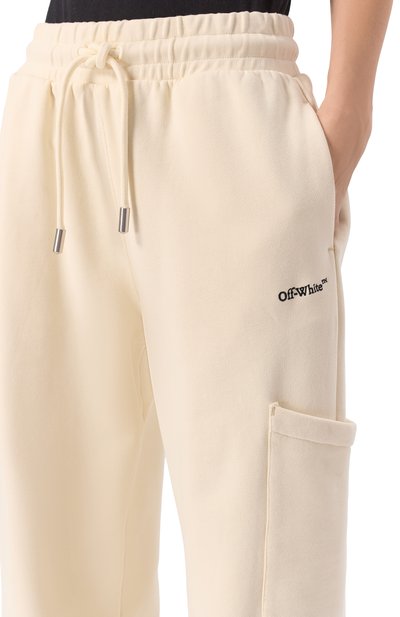 Хлопковые брюки OFF-WHITE, арт. 0WCH025S25FLE002, фото 5