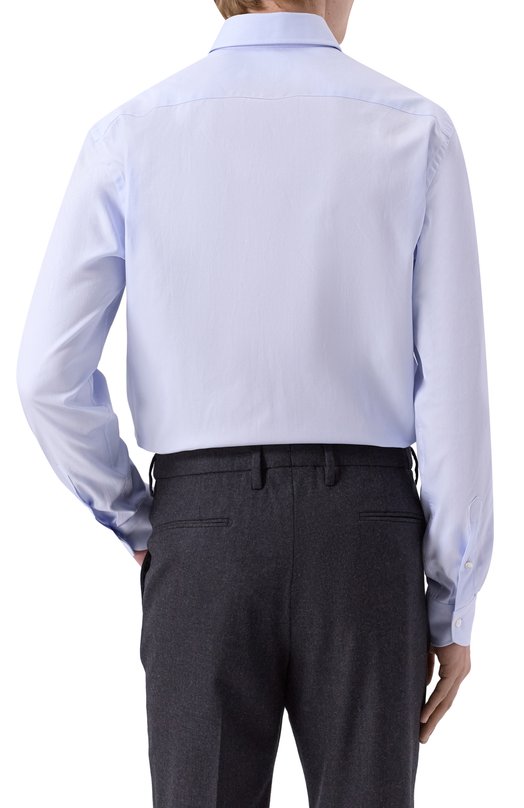 Хлопковая сорочка Canali CCL7018/GA03610 Голубой  CCL7018/GA03610 Фото 4