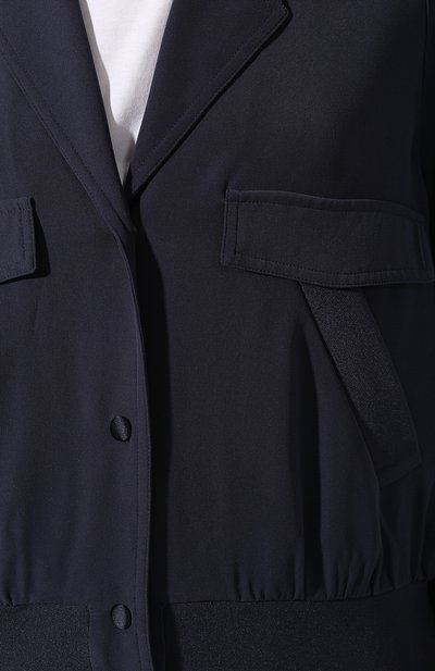 Жакет EMPORIO ARMANI темно-синего цвета по цене 58250 руб., арт. 3H2B61/2NWAZ, фото 5 Жакет EMPORIO ARMANI, арт. 3H2B61/2NWAZ, фото 5