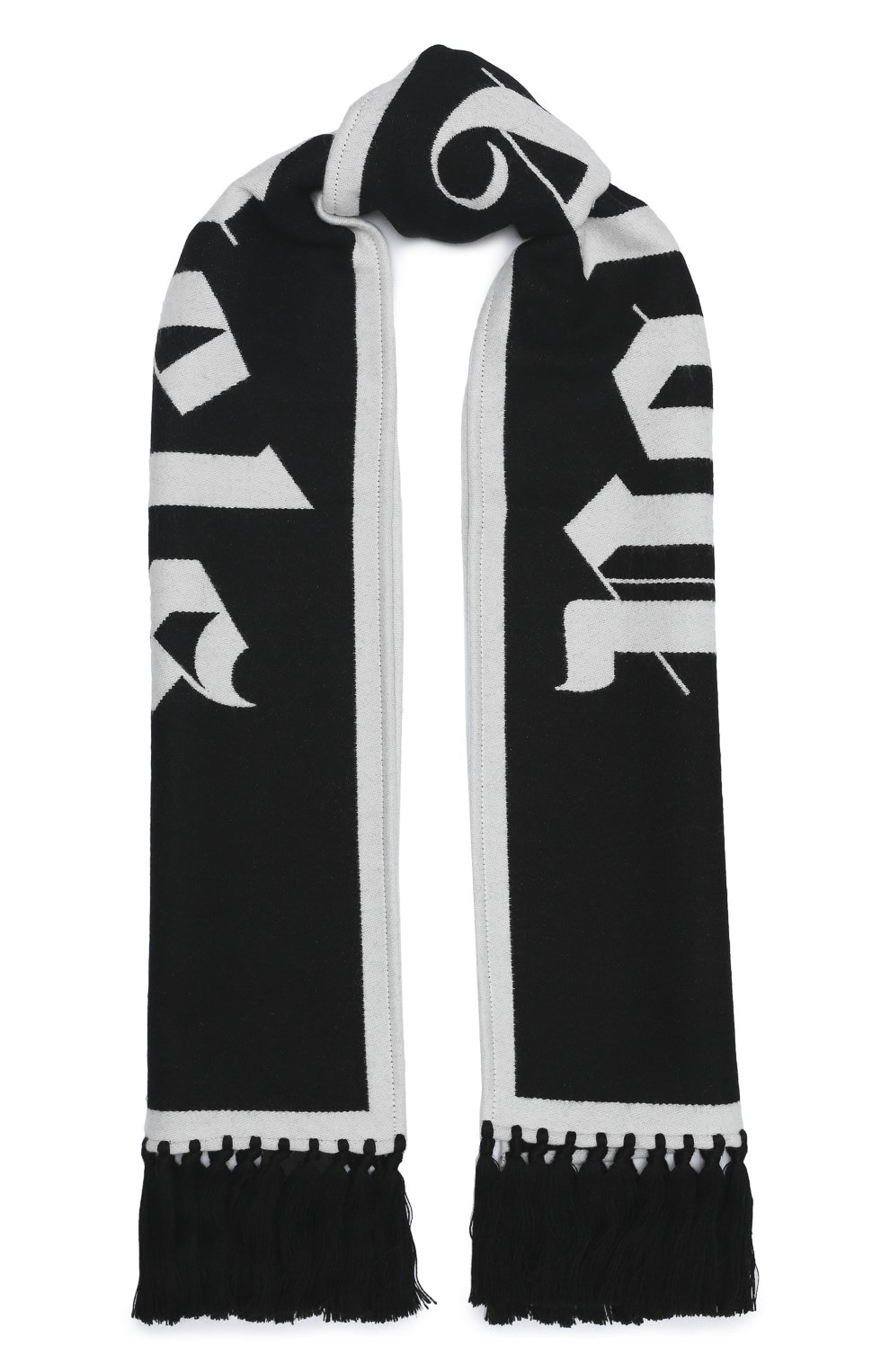 Шарф из шерсти и хлопка PALM ANGELS, арт. PMMA011E20KNI0011001, фото 1