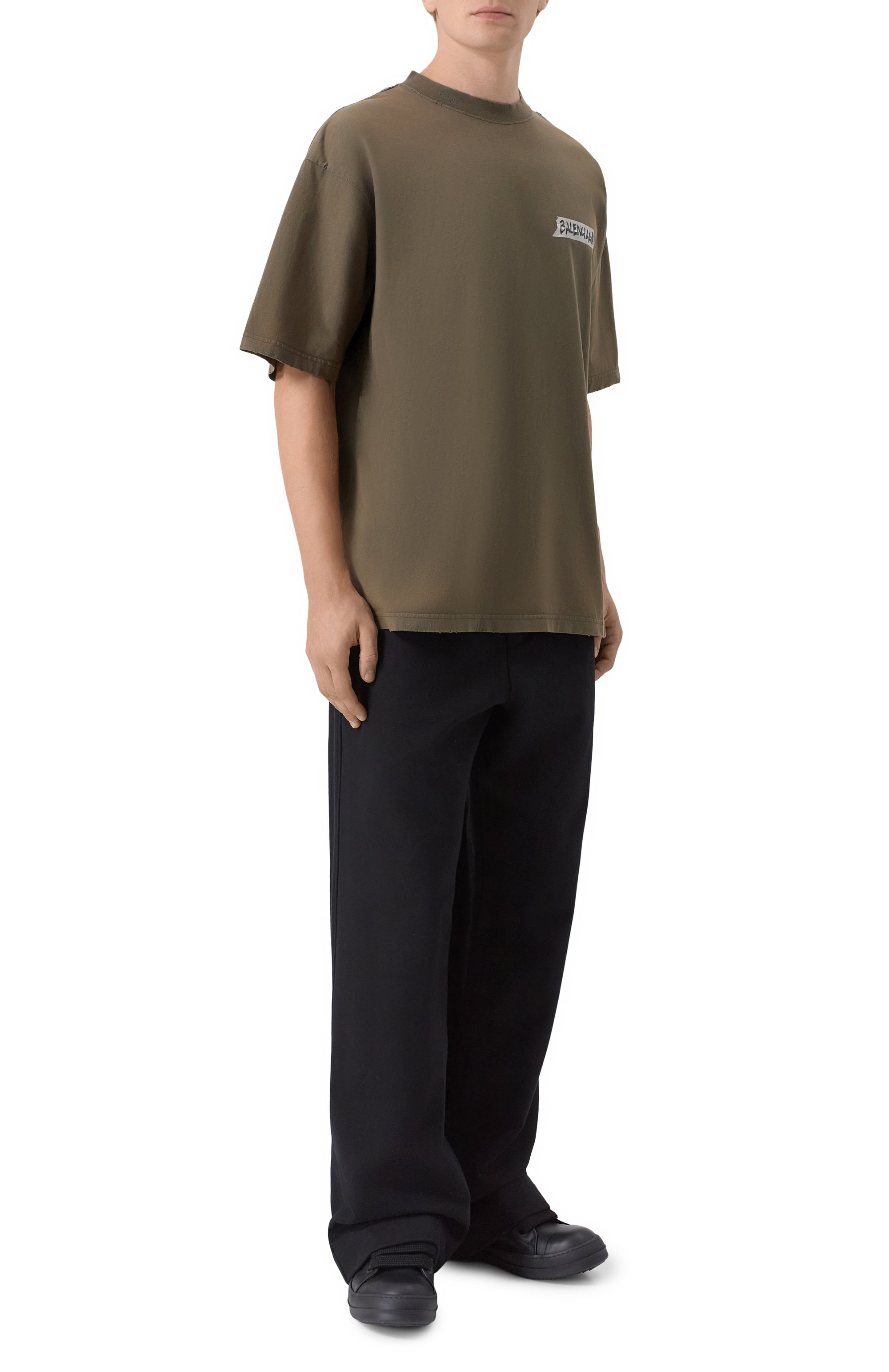 Хлопковая футболка BALENCIAGA, арт. 764235/TTVL6, фото 2