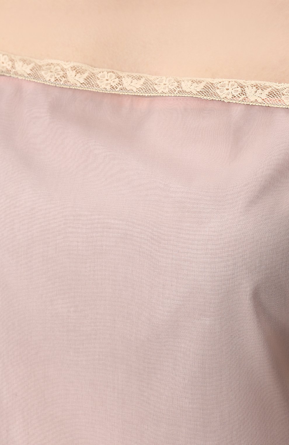 Платье-комбинация с кружевной отделкой PRADA кремового цвета по цене 92000 руб., арт. P35Y8-1QJ7-F0359, фото 5 Платье-комбинация с кружевной отделкой PRADA, арт. P35Y8-1QJ7-F0359, фото 5