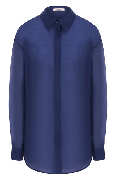 Женская рубашка из хлопка и шелка 12 STOREEZ, арт. 126445