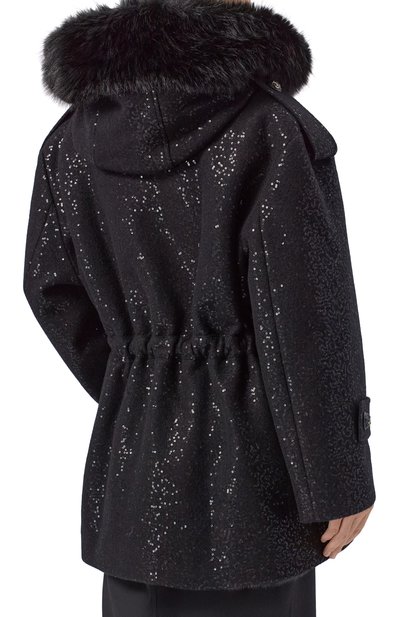 Парка с отделкой пайетками ELIE SAAB, арт. J0200NF25/PA012, фото 4