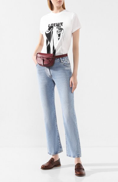 Поясная сумка gate mini LOEWE бордового цвета по цене 142000 руб., арт. 321.54.Z58, фото 2 Поясная сумка gate mini LOEWE, арт. 321.54.Z58, фото 2