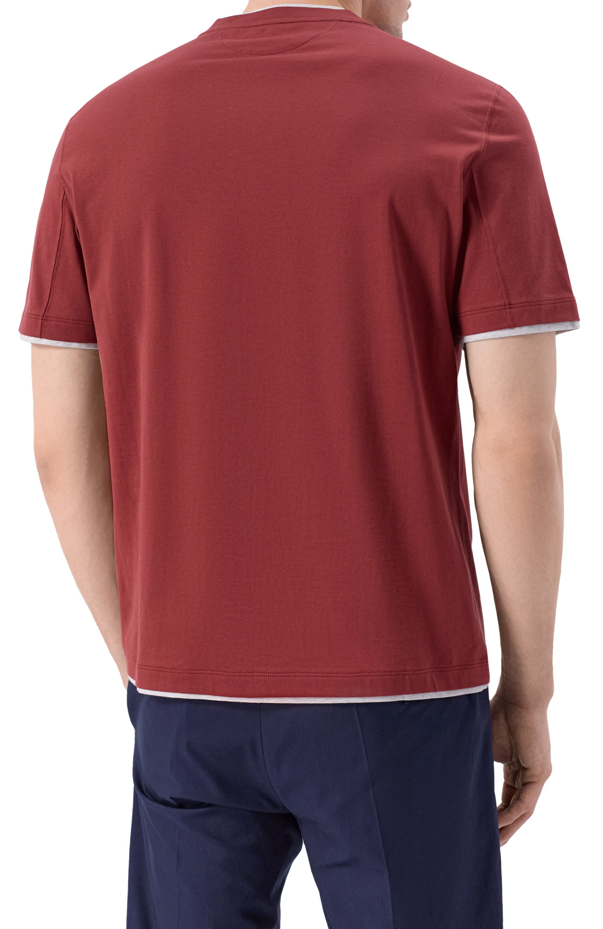 Хлопковая футболка BRUNELLO CUCINELLI, арт. M0B137427, фото 4