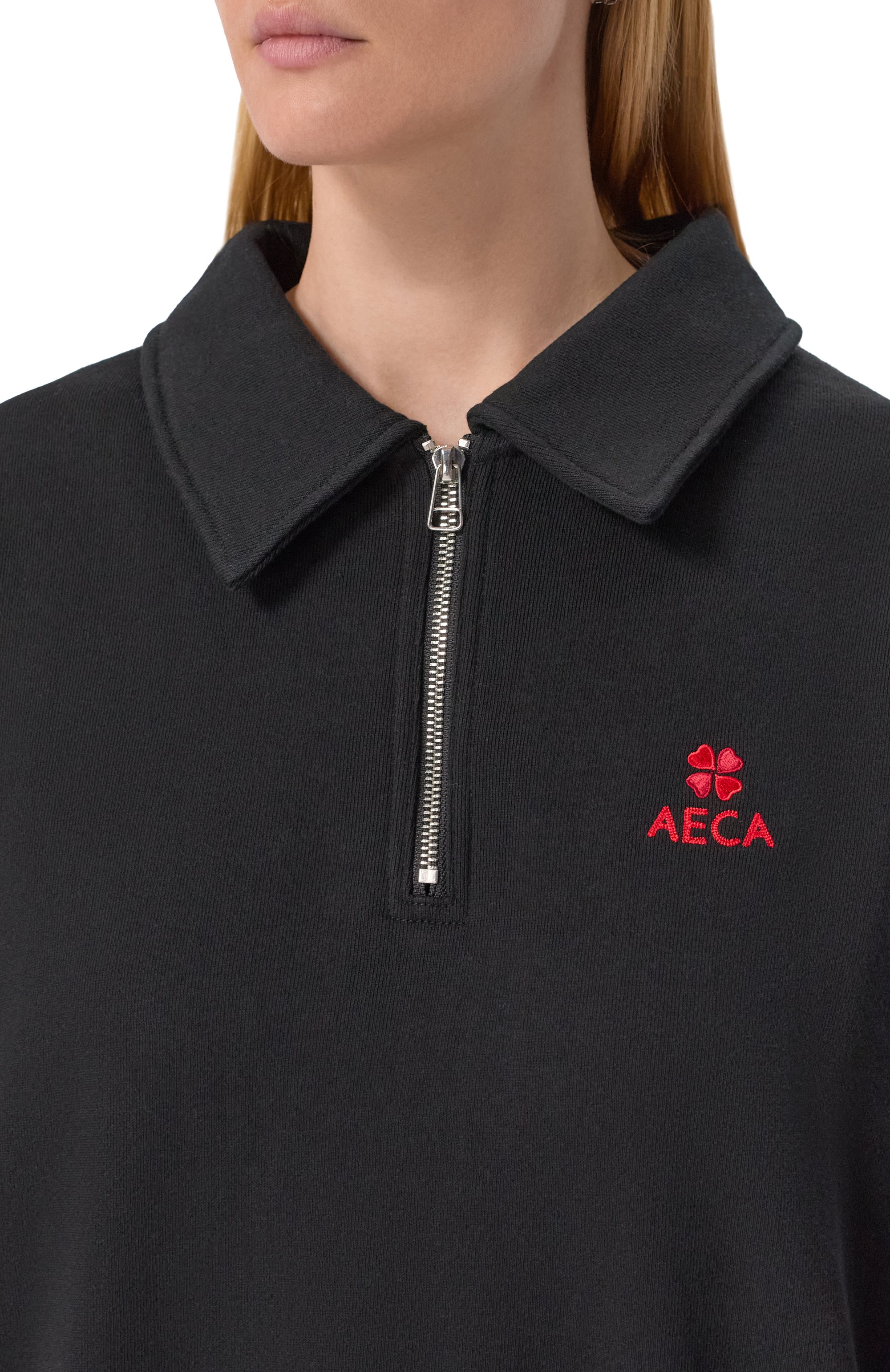 Хлопковый свитшот AECA WHITE, арт. AWCMFWBDTSSSO002C0.BLACK (S), фото 5