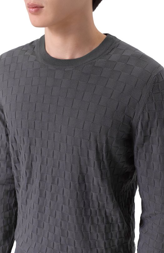 Хлопковый джемпер Gran Sasso 57109/18040 Серый  57109/18040 Фото 5