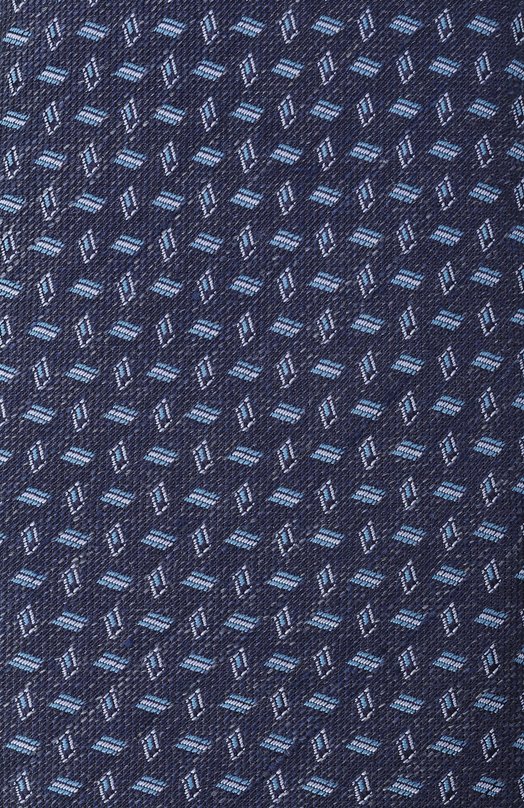 Галстук из шелка и льна Zilli CRAV02M0617VMDG00 Синий  CRAV02M0617VMDG00 Фото 4