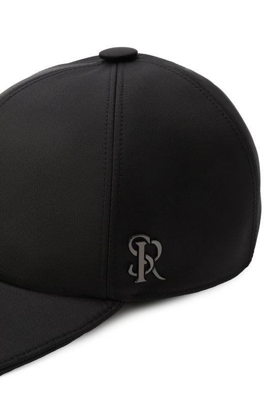 Шелковая бейсболка Stefano Ricci MCV51NB09B/SETEC1 Чёрный  MCV51NB09B/SETEC1 Фото 4