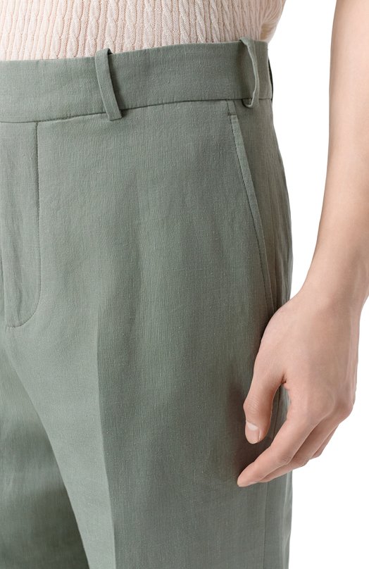 Льняные брюки MVST M25.2MM.T403 Зелёный  M25.2MM.T403 Фото 5