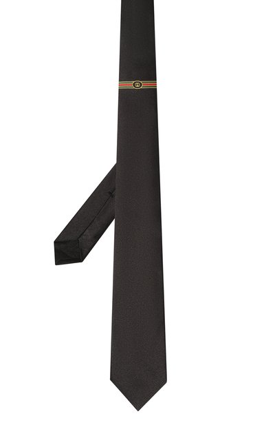 Шелковый галстук GUCCI черного цвета по цене 25920 руб., арт. 621511 4E009, фото 3 Шелковый галстук GUCCI, арт. 621511 4E009, фото 3
