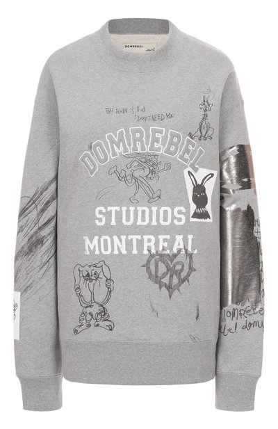 Женский хлопковый свитшот DOMREBEL, арт. C0LLEGE SWEATSHIRT
