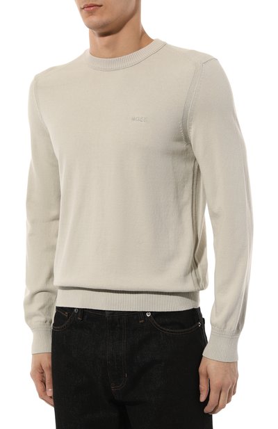 Хлопковый джемпер BOSS ORANGE, арт. 50508766, фото 3