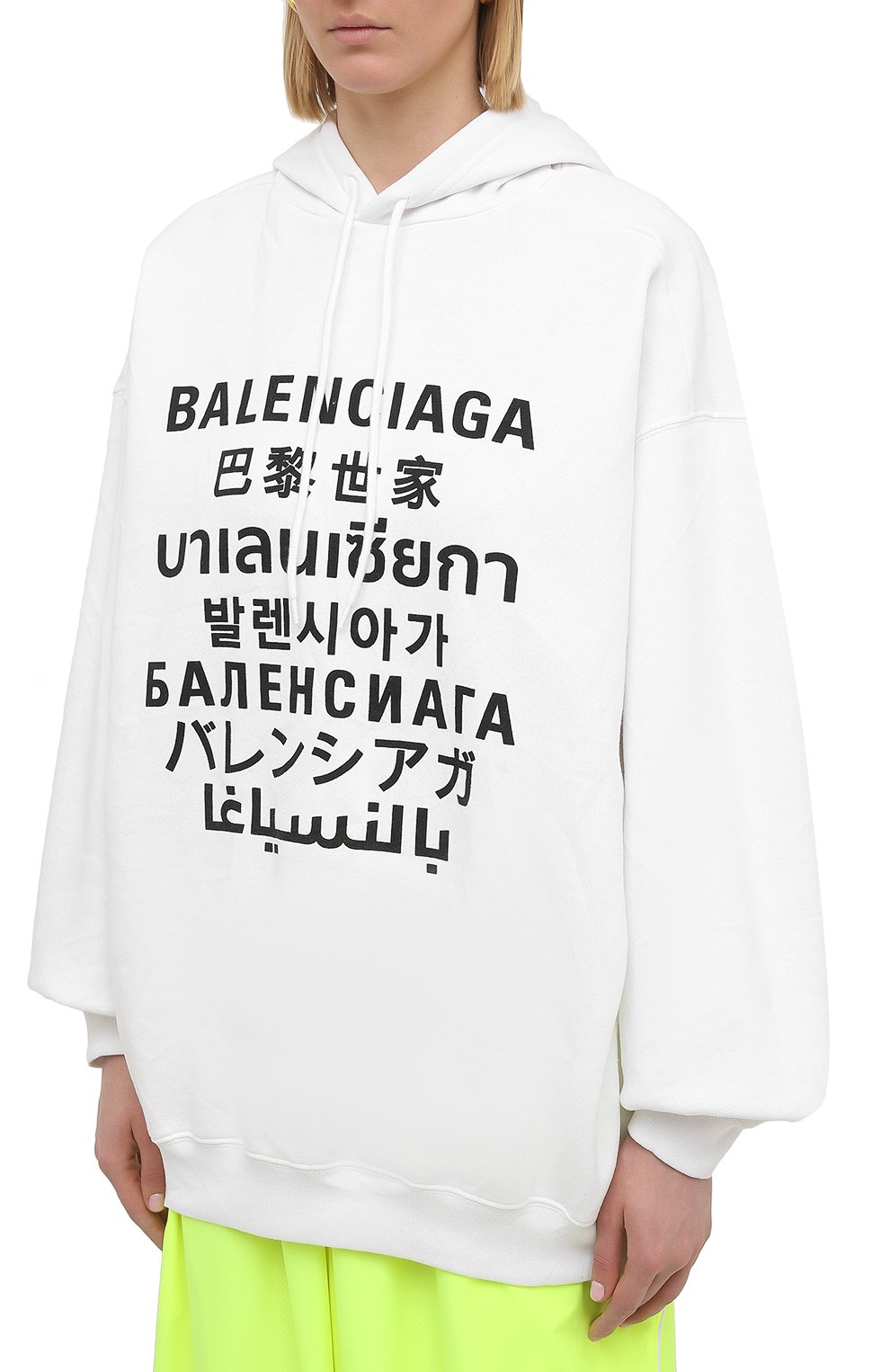 Худи BALENCIAGA белого цвета по цене 123000 руб., арт. 641529/TJVI6, фото 3 Худи BALENCIAGA, арт. 641529/TJVI6, фото 3