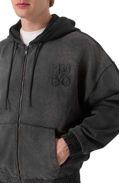 Хлопковая толстовка HUGO, арт. 50535312, фото 5