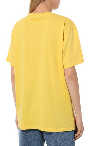 Хлопковая футболка gucci x ken scott GUCCI, арт. 615044 XJDBW, фото 4