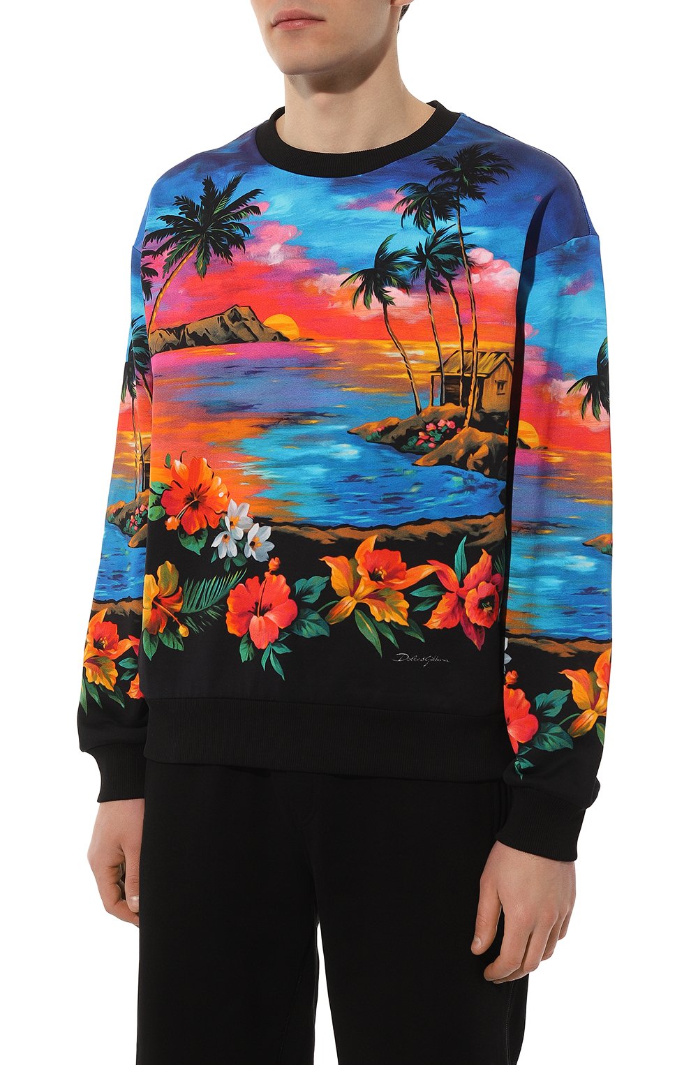 Хлопковый свитшот DOLCE & GABBANA, арт. G9ABTT/HI75N, фото 3