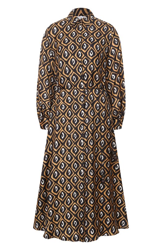 Шелковое платье Max Mara MXMGIARA Чёрный MXMGIARA