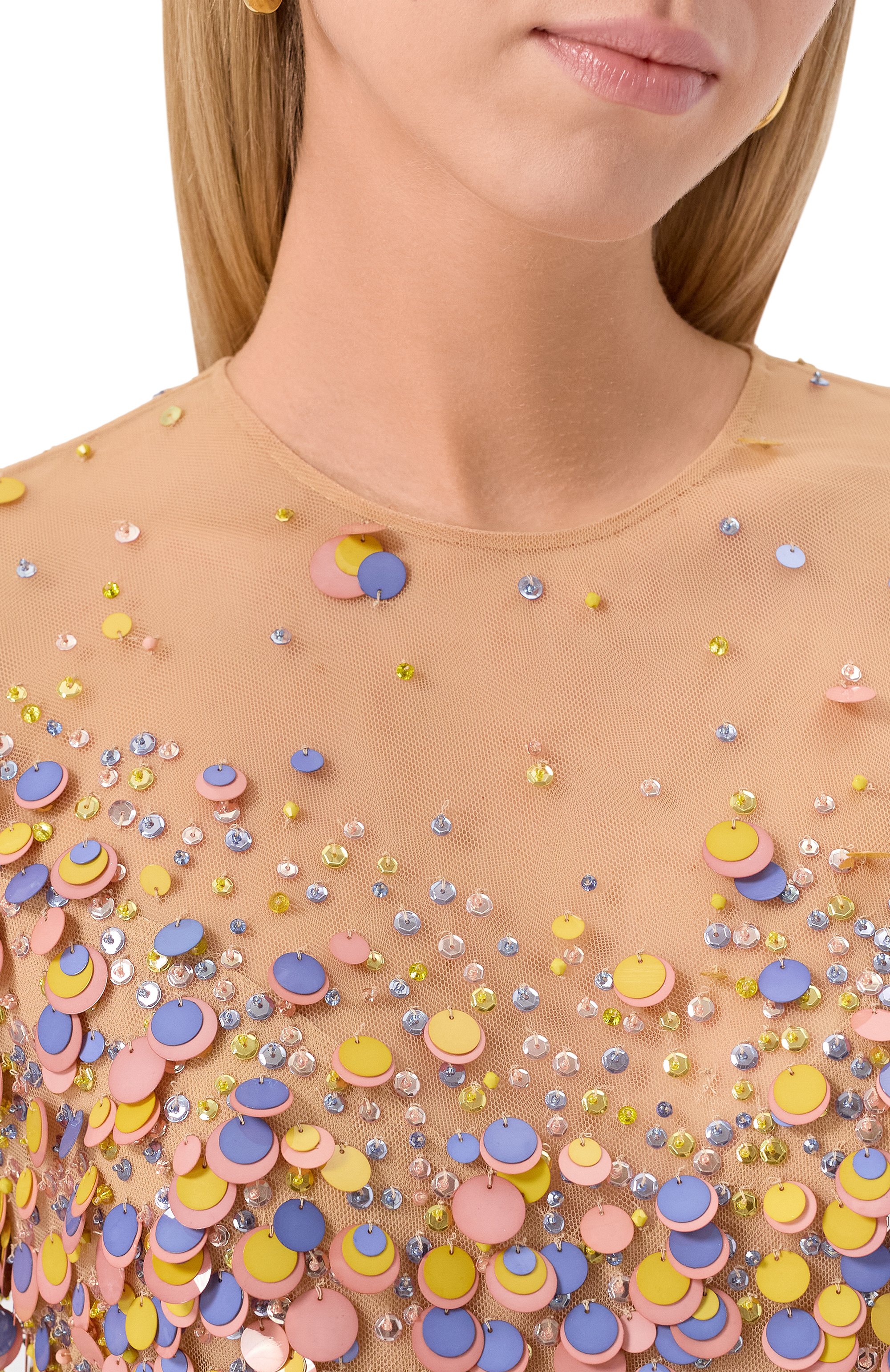 Платье из шелка и вискозы ELIE SAAB, арт. D0821NP25/BE038, фото 5