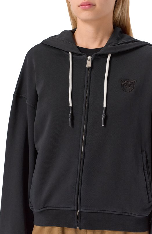 Хлопковая толстовка Pinko 105509/A2RB Чёрный  105509/A2RB Фото 5