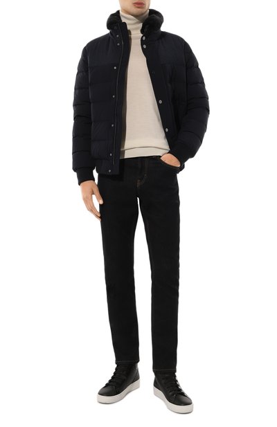 Мужской пуховый бомбер с воротником из кролика HETREGO, арт. 8N512R/B0RIS