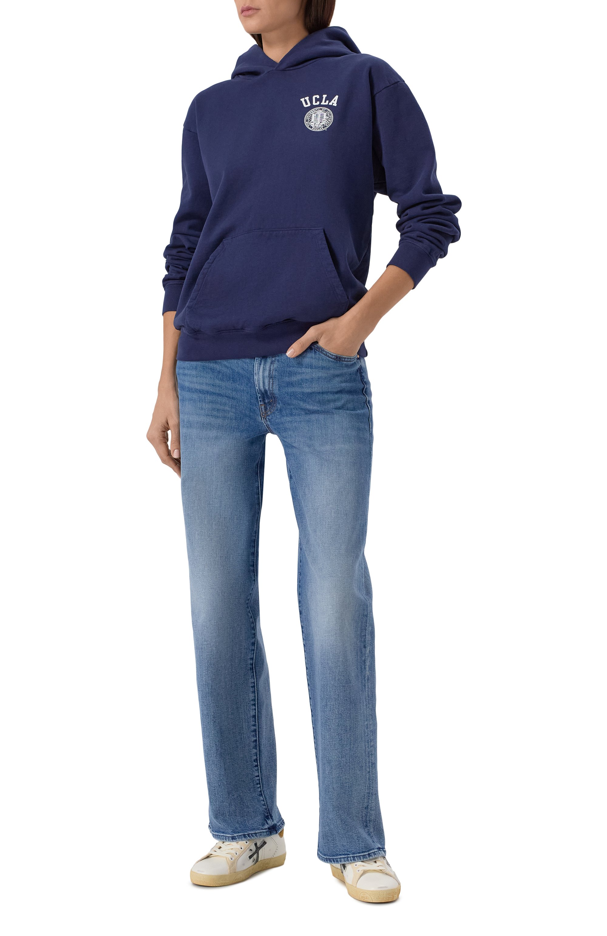 Хлопковое худи sporty & rich x ucla SPORTY AND RICH, арт. ST070615639BL107, фото 6