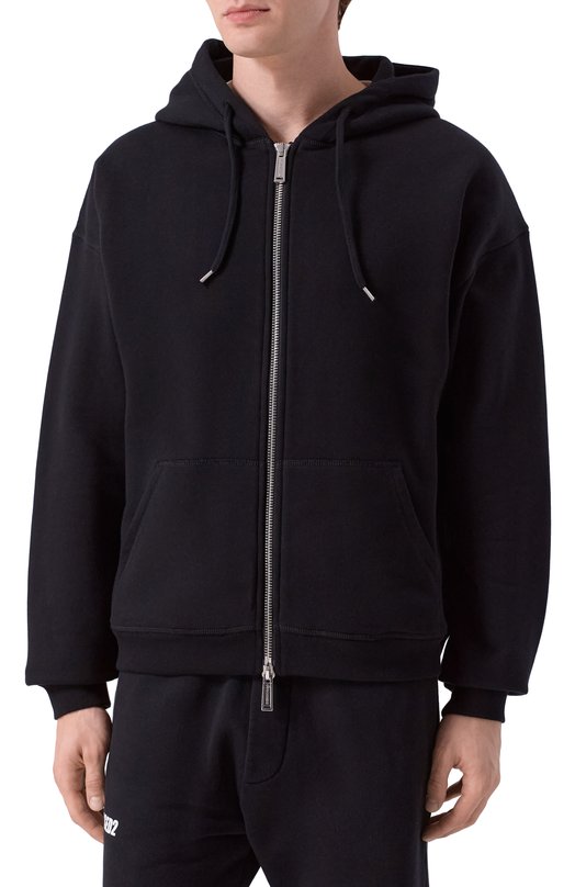 Хлопковая толстовка Dsquared2 S71HG0149/S25516 Чёрный  S71HG0149/S25516 Фото 3