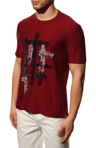 Хлопковая футболка ZEGNA, арт. UZ334/706A, фото 3