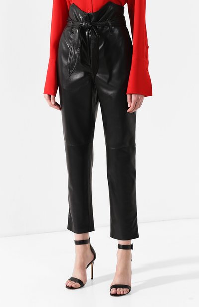 Брюки с завышенной талией NANUSHKA, арт. ETHAN_BLACK_VEGAN LEATHER, фото 3