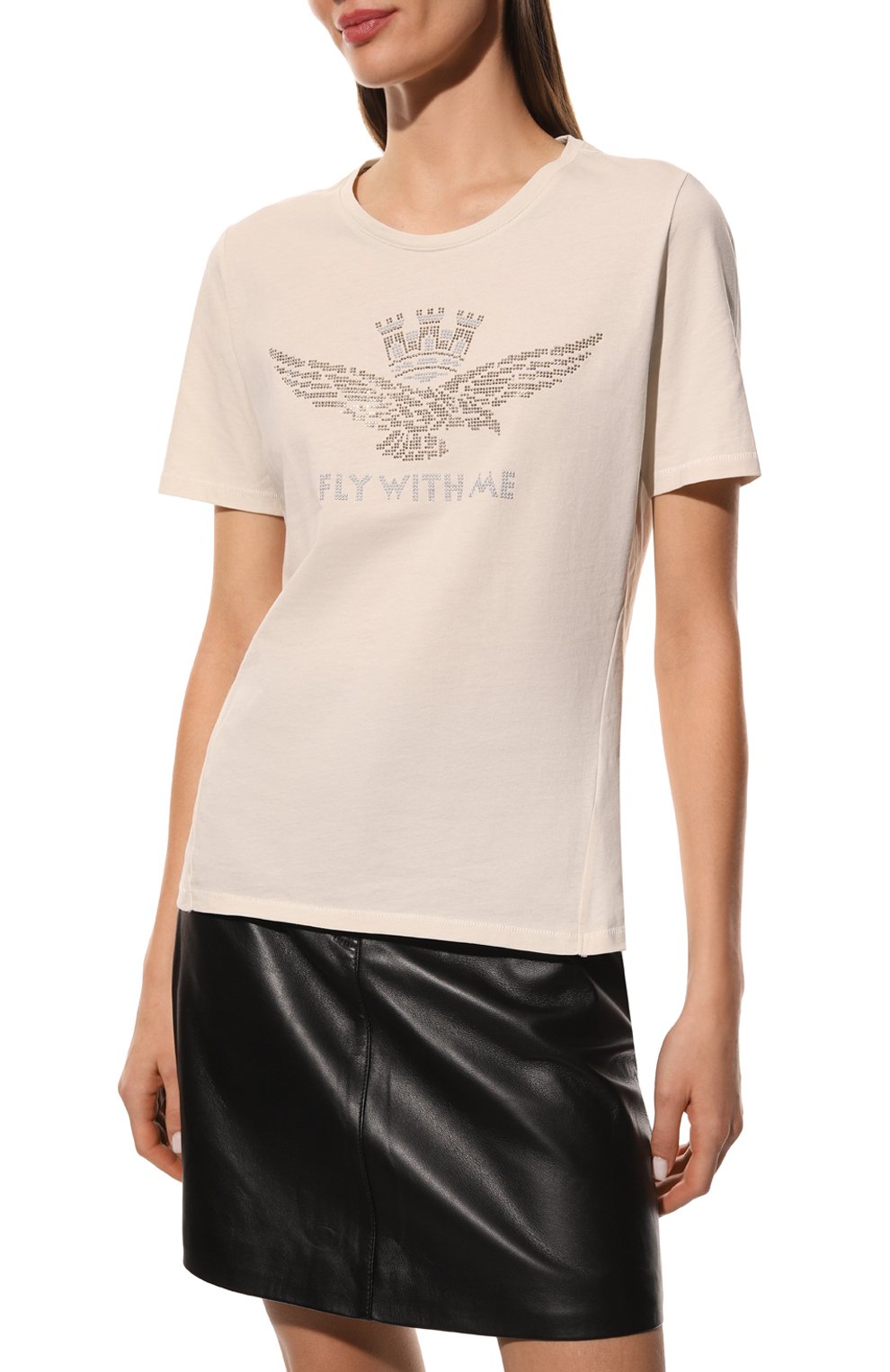 Хлопковая футболка AERONAUTICA MILITARE, арт. 222TS2041DJ496, фото 3