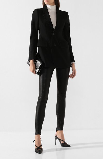 Кожаные легинсы OFF-WHITE, арт. 0WJB004E193450771000, фото 2