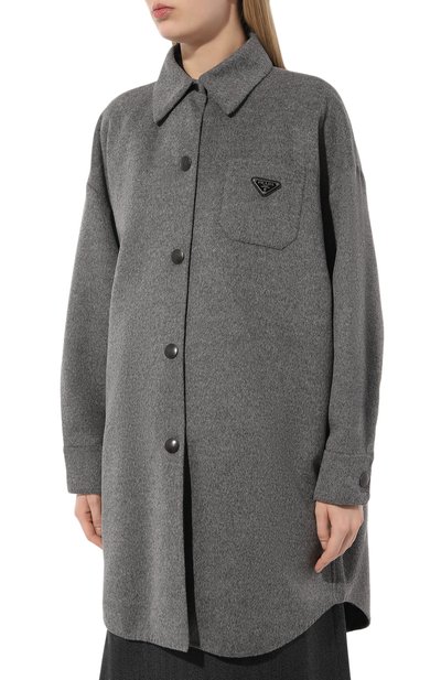 Шерстяная рубашка PRADA, арт. P668O-1Y5Z-F0031-212, фото 3