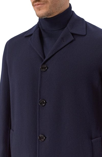 Шерстяное пальто STEFANO RICCI темно-синего цвета по цене 484500 руб., арт. M1ZSDB4000/W0001P_001, фото 5 Шерстяное пальто STEFANO RICCI, арт. M1ZSDB4000/W0001P_001, фото 5