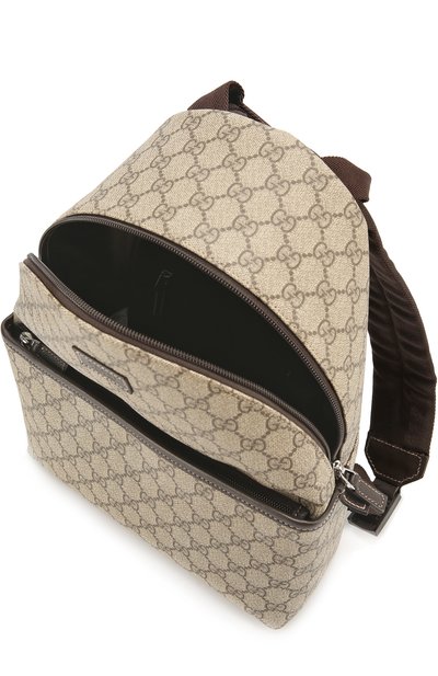Рюкзак из канвы gg supreme с отделкой из кожи GUCCI, арт. 271327/KHN5N, фото 3