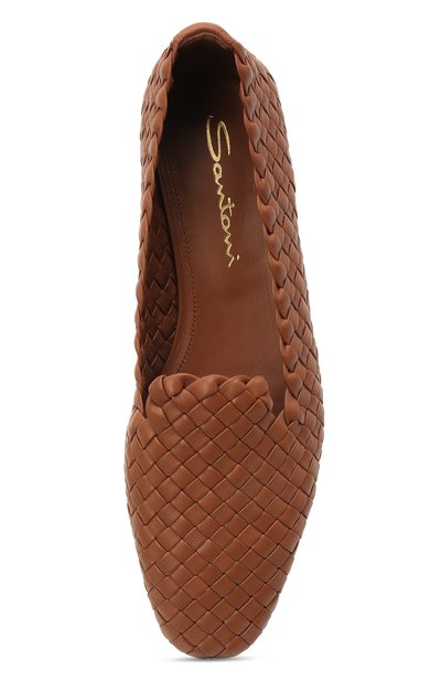 Кожаные лоферы SANTONI, арт. WUJL59384HA1SECCC50, фото 5