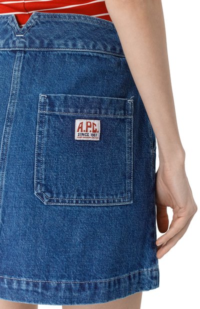 Джинсовая юбка A.P.C., арт. C0HET-F06435, фото 5