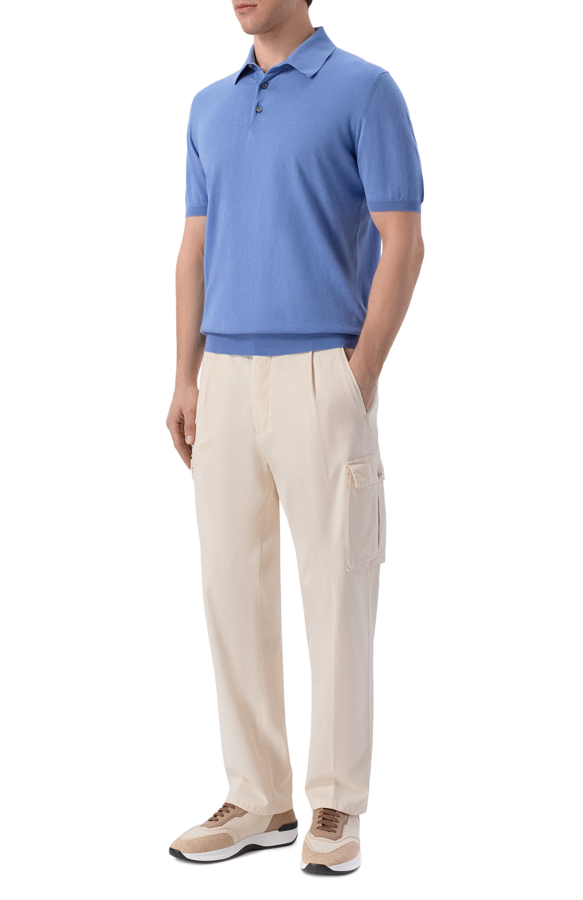 Брюки-карго из хлопка и кашемира KITON, арт. UP0005K0611H, фото 2