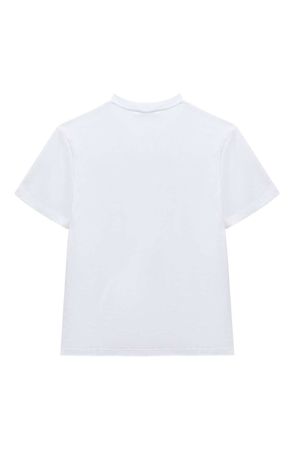 Хлопковая футболка MSGM KIDS белого цвета по цене 6685 руб., арт. F3MSJBTH168, фото 2 Хлопковая футболка MSGM KIDS, арт. F3MSJBTH168, фото 2