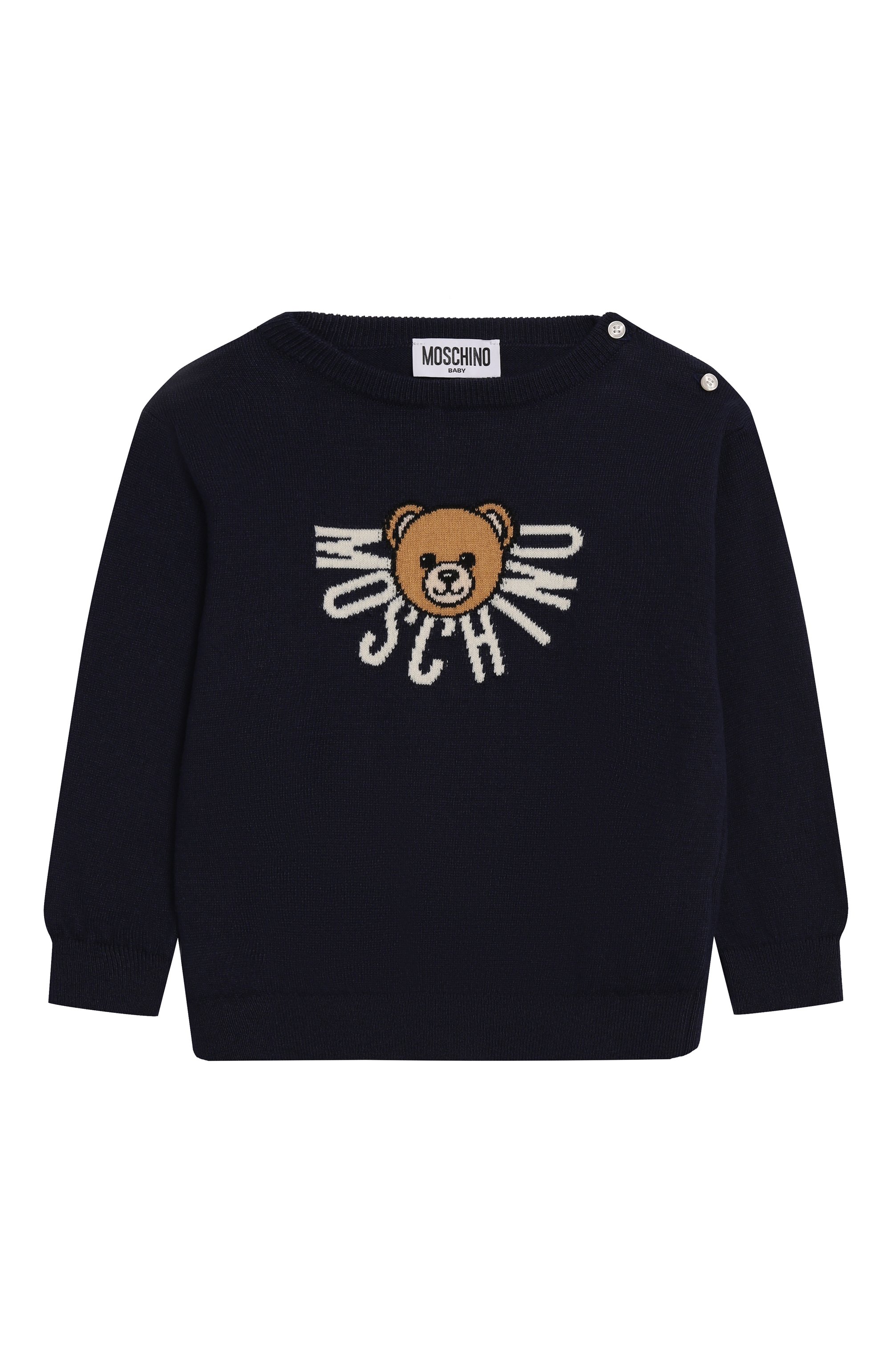 Пуловер из хлопка и шерсти MOSCHINO, арт. M7W00J/LHE43, фото 1