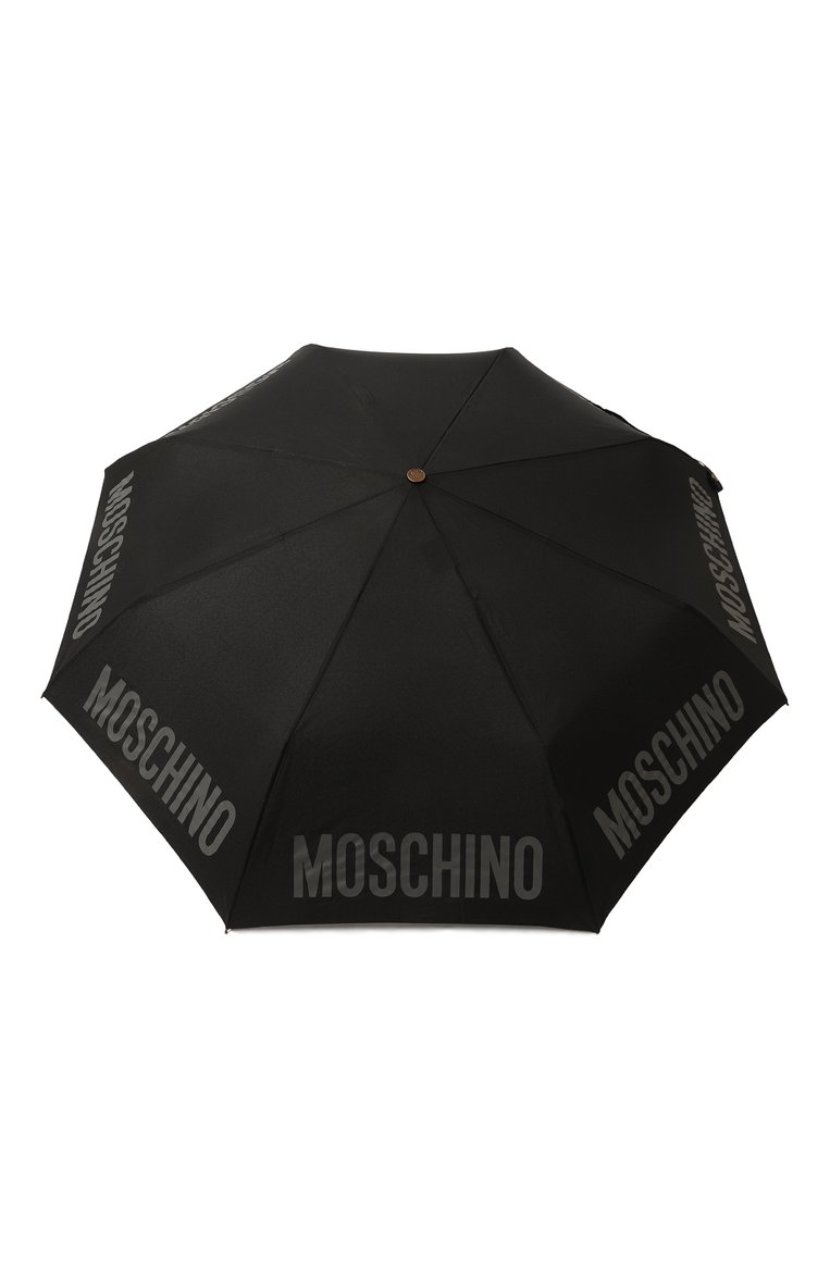 Мужской складной зонт MOSCHINO черного цвета, арт. 8064-0PENCL0SE | Фото 1 (Материал: Металл, Синтетический материал, Текстиль; Материал сплава: Проставлено; Нос: Не проставлено)