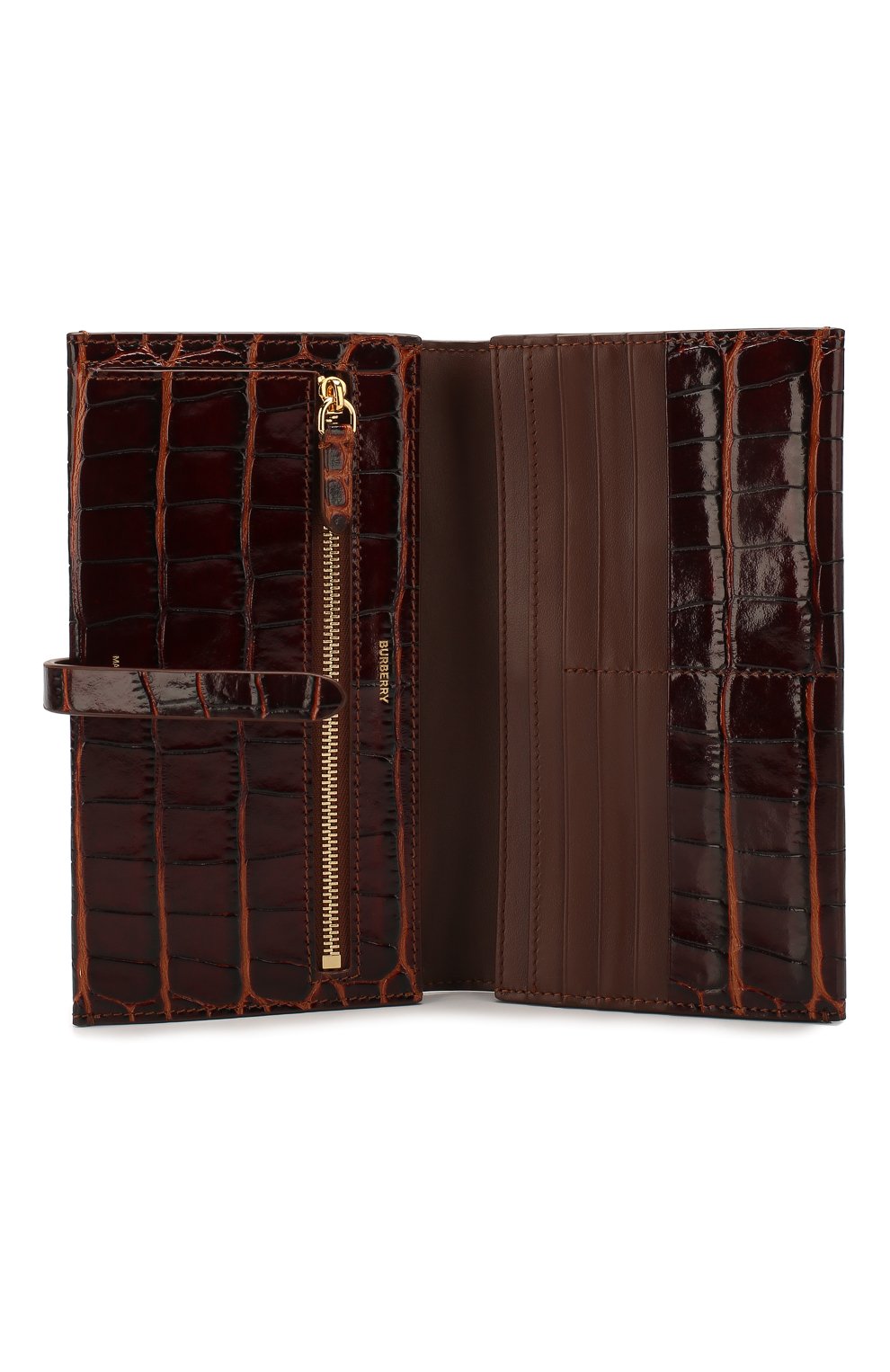 Кожаный кошелек BURBERRY коричневого цвета по цене 79950 руб., арт. 8025288, фото 3 Кожаный кошелек BURBERRY, арт. 8025288, фото 3