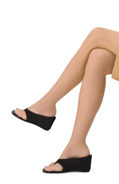 Женские замшевые мюли yaga 85 JUDE, арт. YAGA WEDGE SANDAL/SUEDE LEATHER