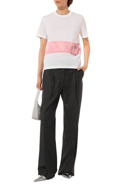 Хлопковая футболка PRADA, арт. 135684-1XBH-F0AY1-202, фото 2