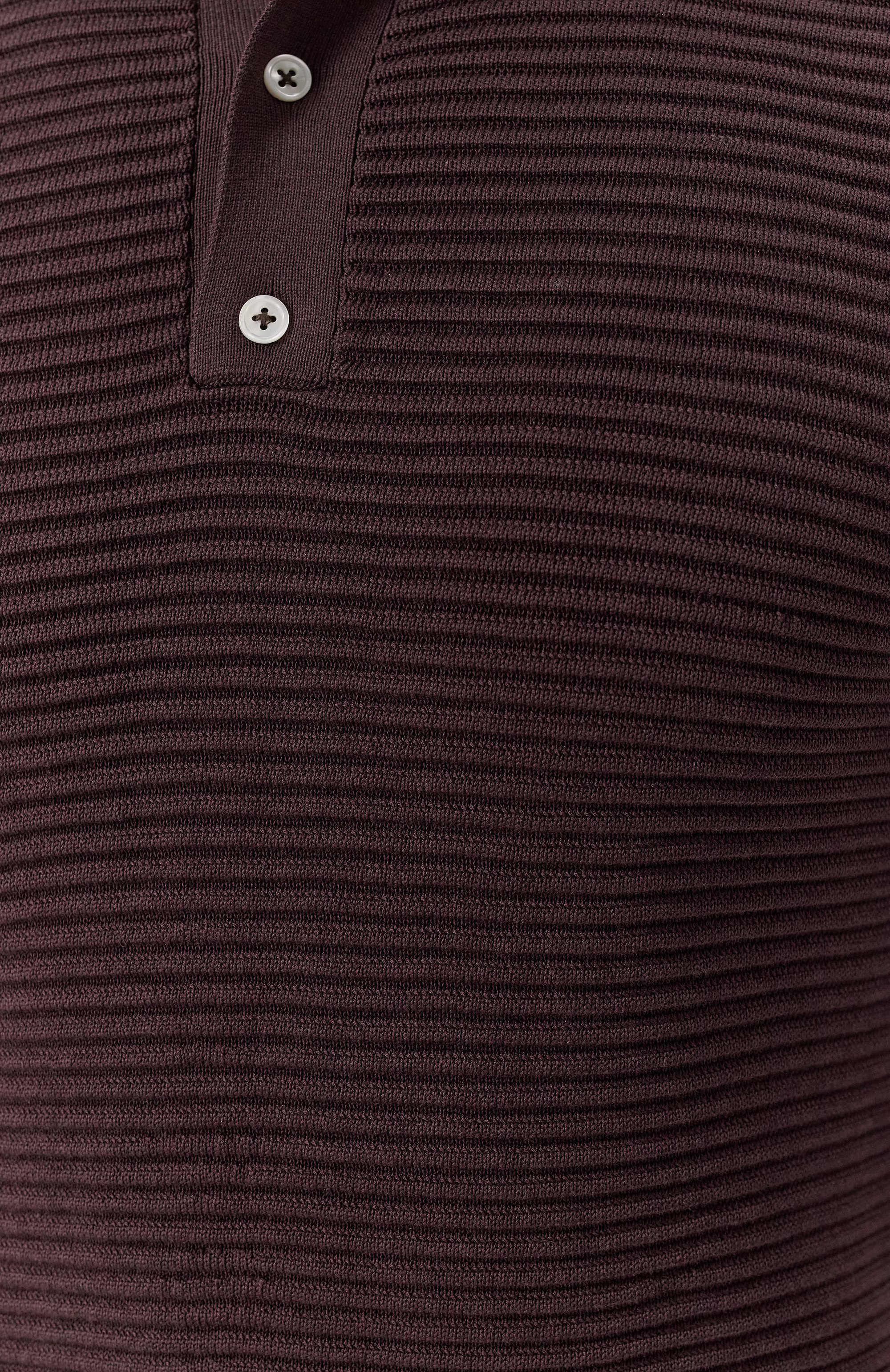 Поло из шелка и хлопка KITON бордового цвета по цене 222000 руб., арт. UMK065907, фото 5 Поло из шелка и хлопка KITON, арт. UMK065907, фото 5